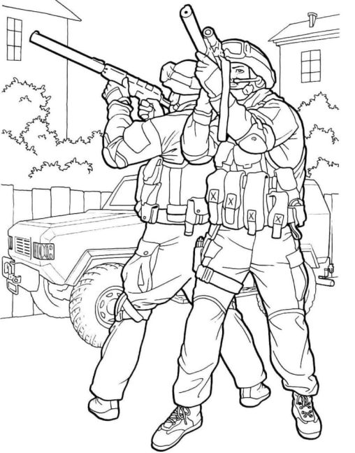 Printable SWAT Coloring Pages Free For Kids And Adults