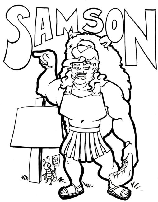 Printable Samson Coloring Pages Free For Kids And Adults