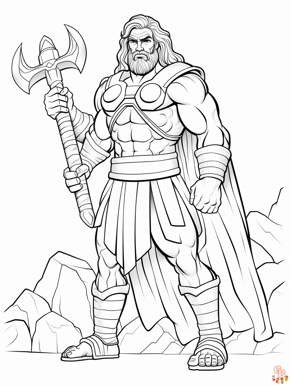 Samson coloring pages