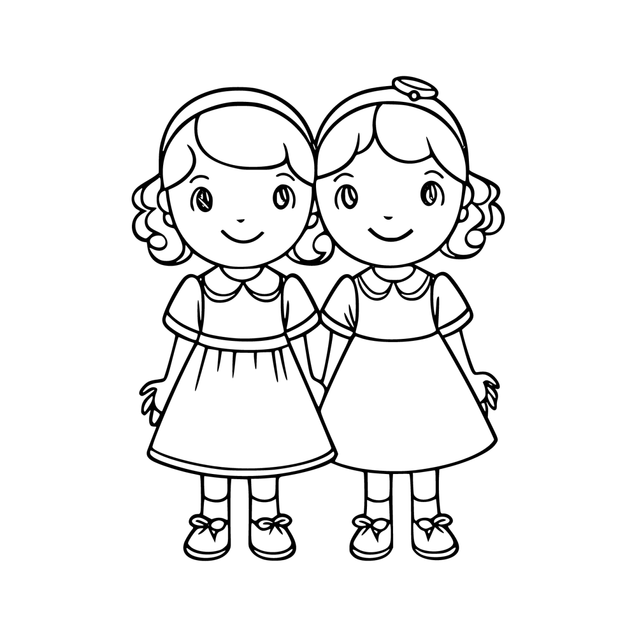 Printable Sister Coloring Pages Free For Kids And Adults