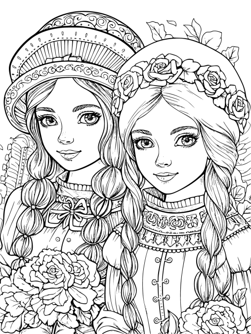 Printable Sister Coloring Pages Free For Kids And Adults