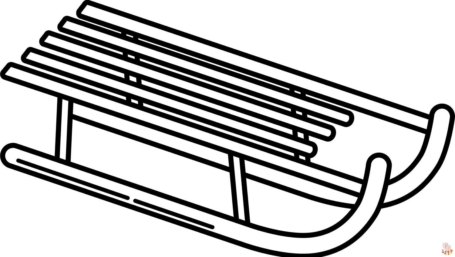 Sled coloring pages printable free
