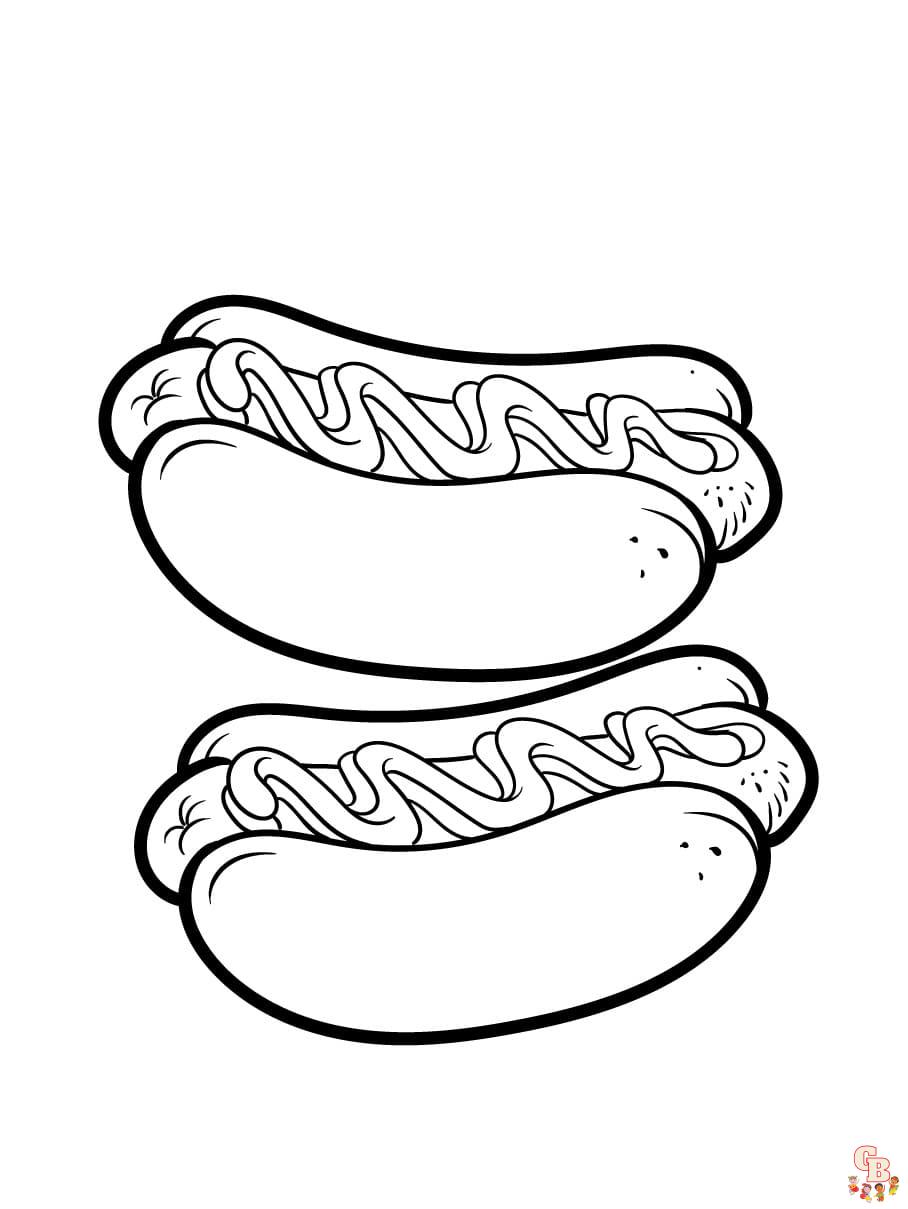 Snack Coloring Sheets free