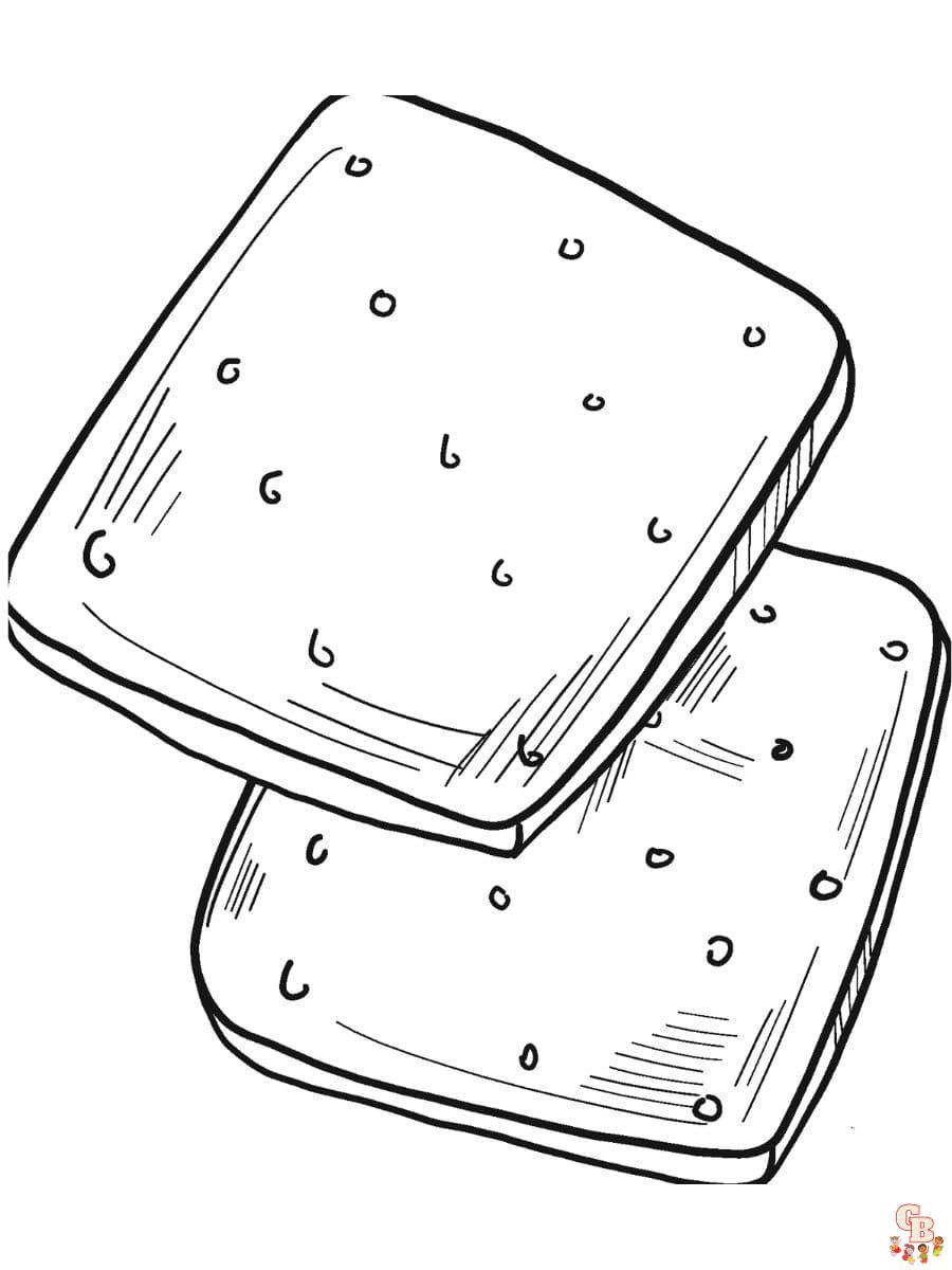 Snack coloring pages