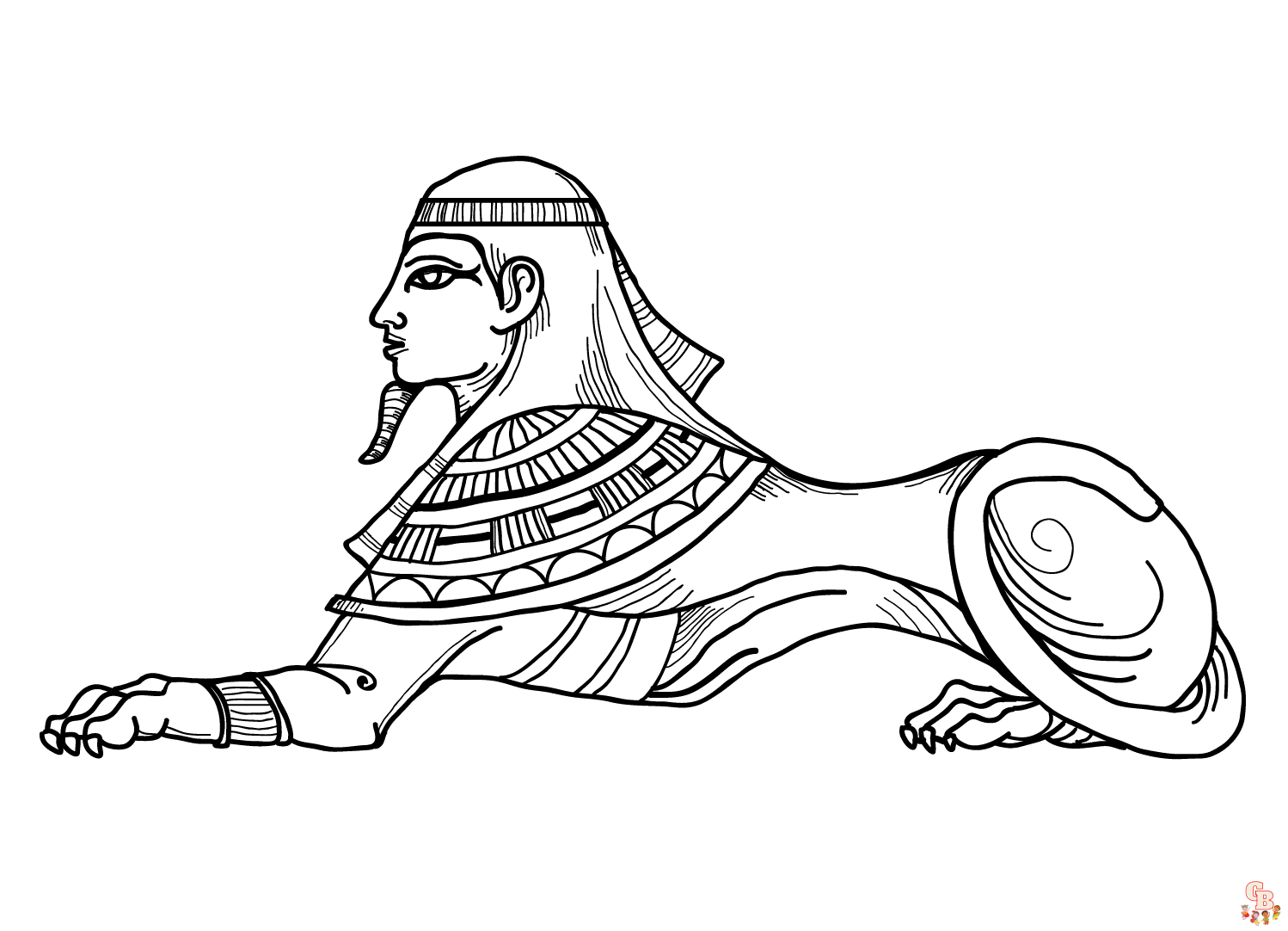 Sphinx coloring pages free