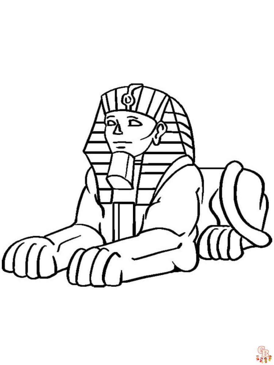 Sphinx coloring pages