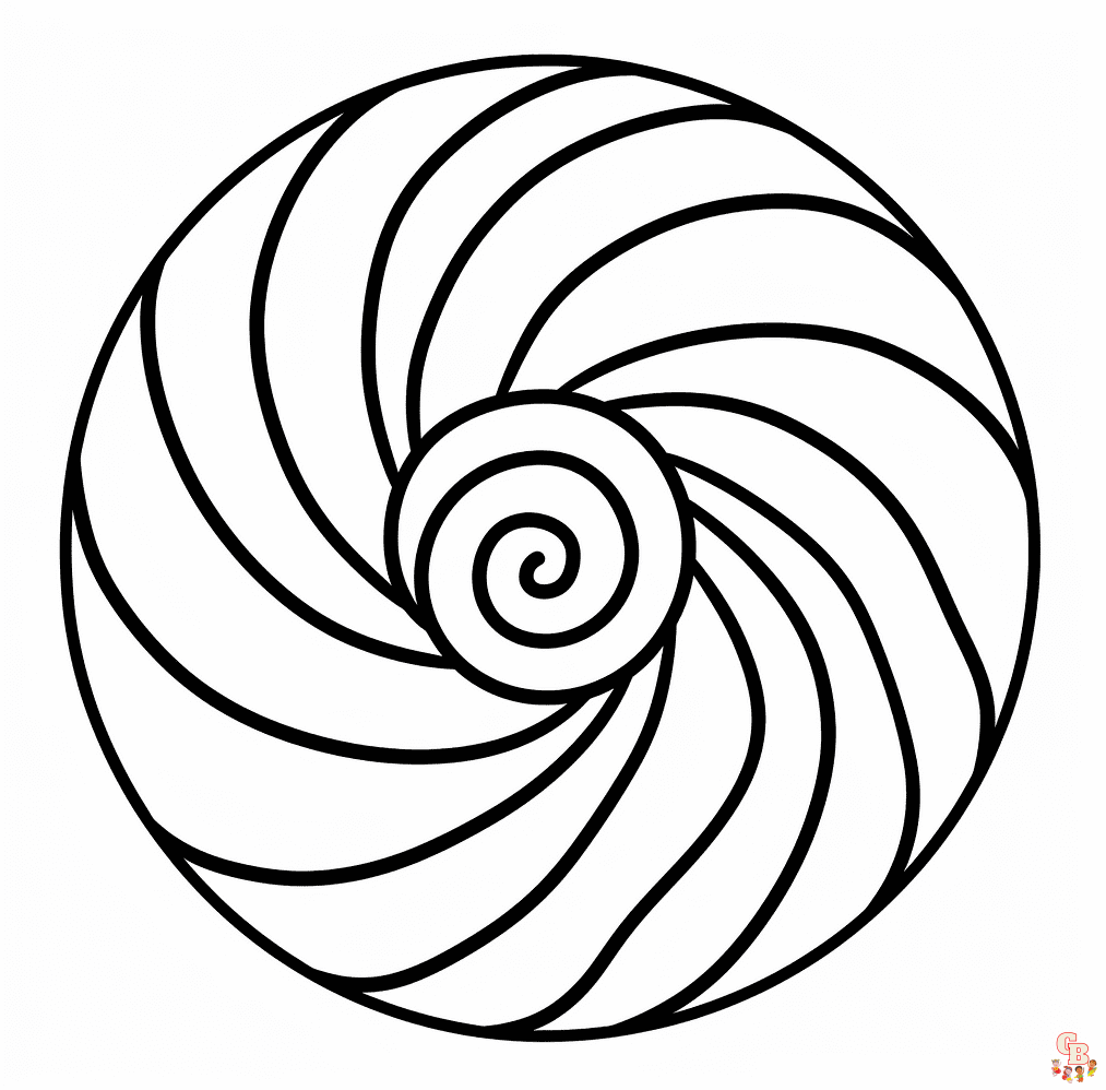 Spiral coloring pages printable free