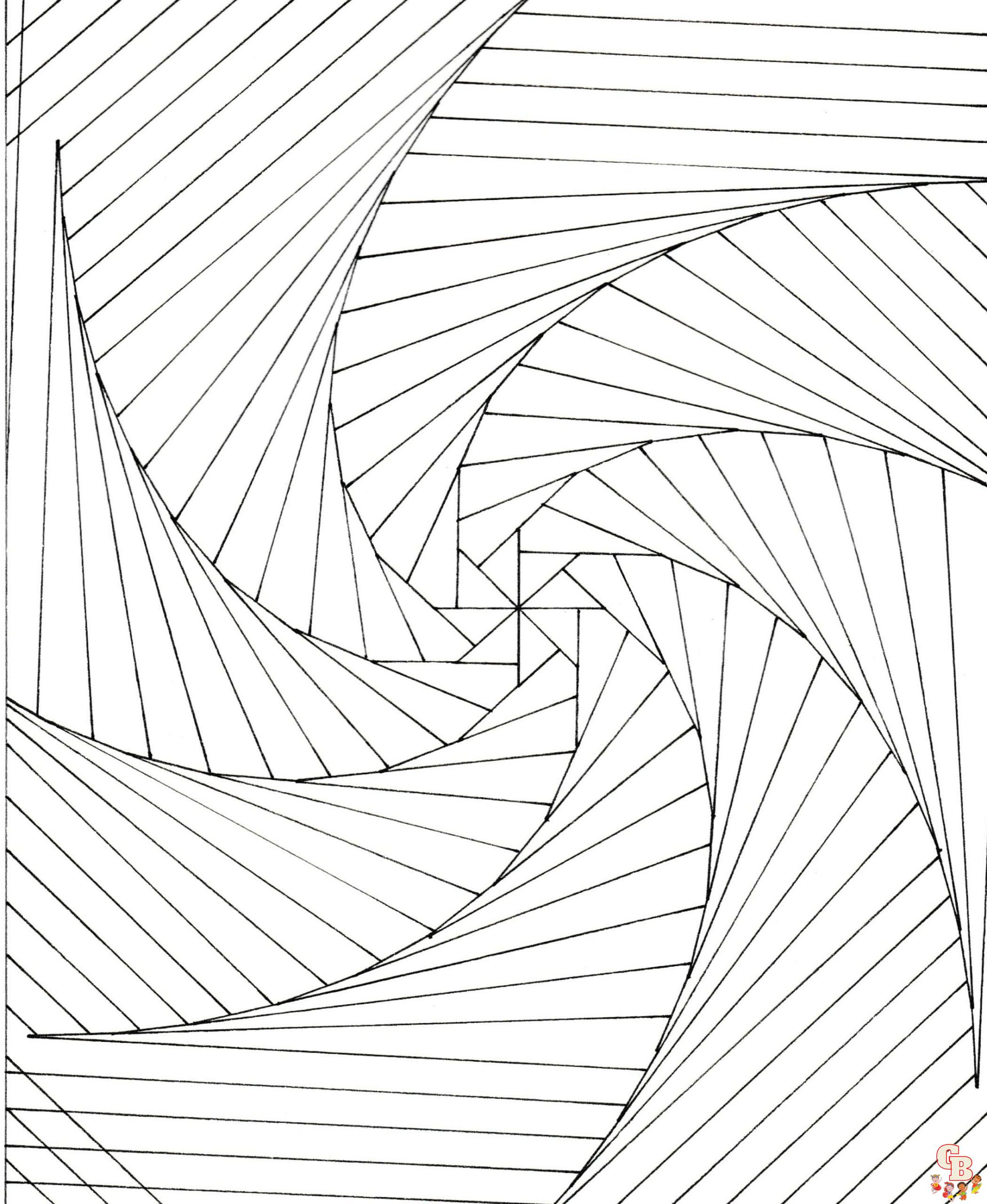 Printable Spiral Coloring Pages Free For Kids And Adults