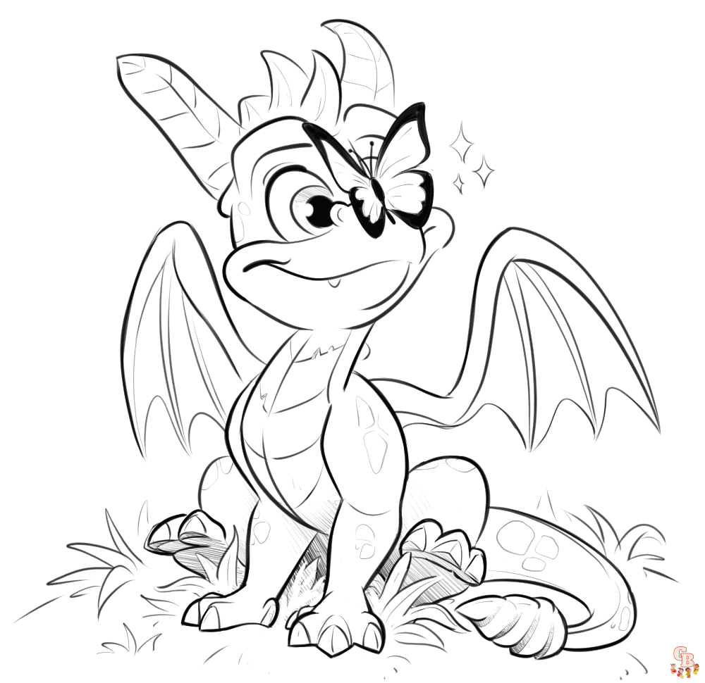 Spyro Coloring Pages