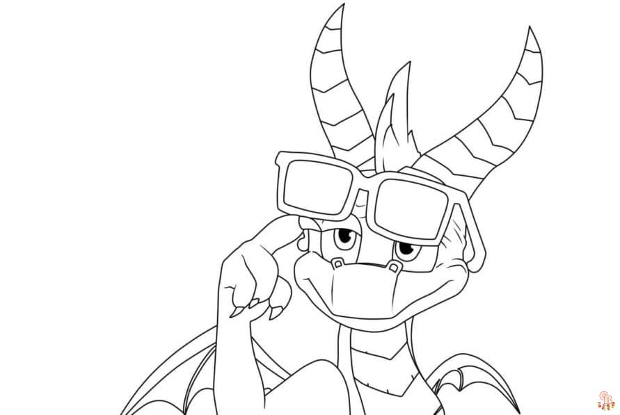 Spyro Coloring Pages