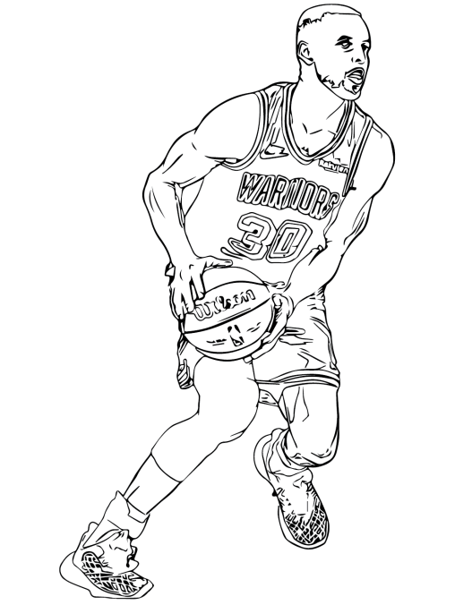 Printable Stephen Curry Coloring Pages Free For Kids And Adults