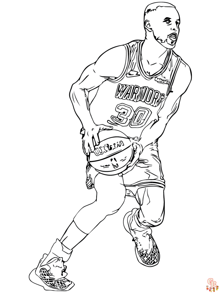 Printable Stephen Curry Coloring Pages Free For Kids And Adults