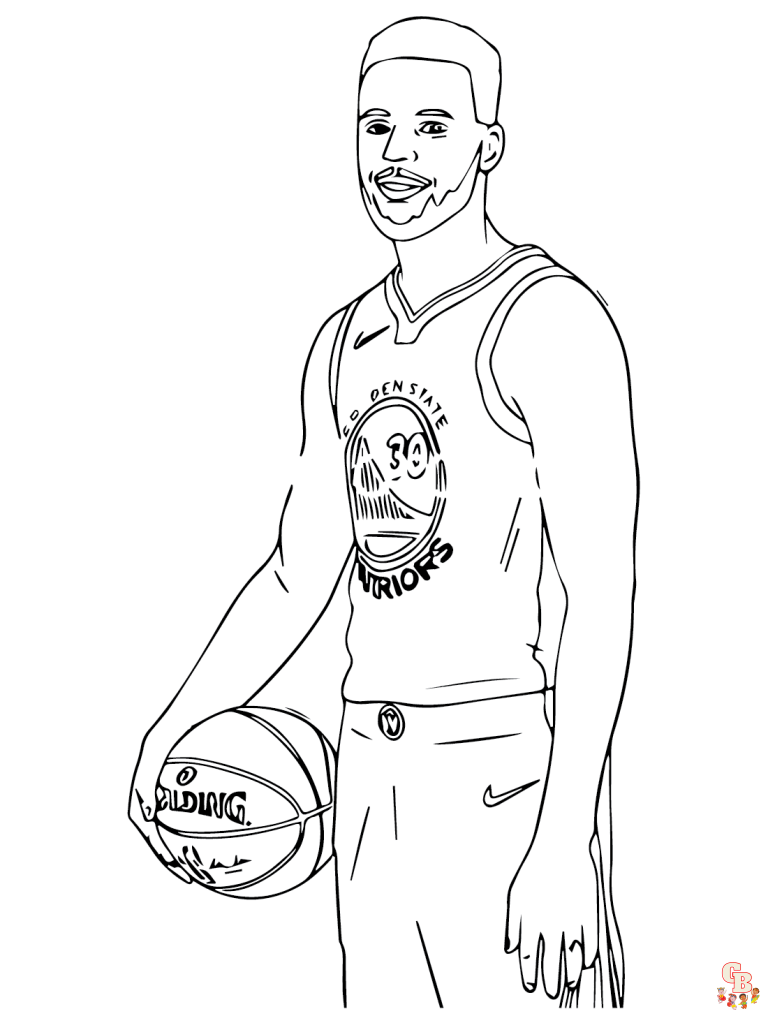 Printable Stephen Curry Coloring Pages Free For Kids And Adults