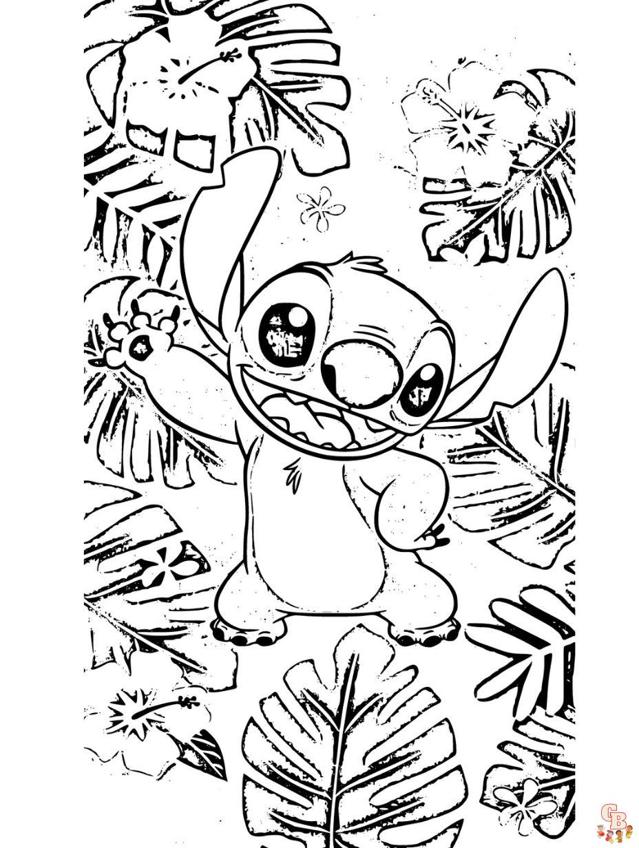 Stitch Coloring Pages