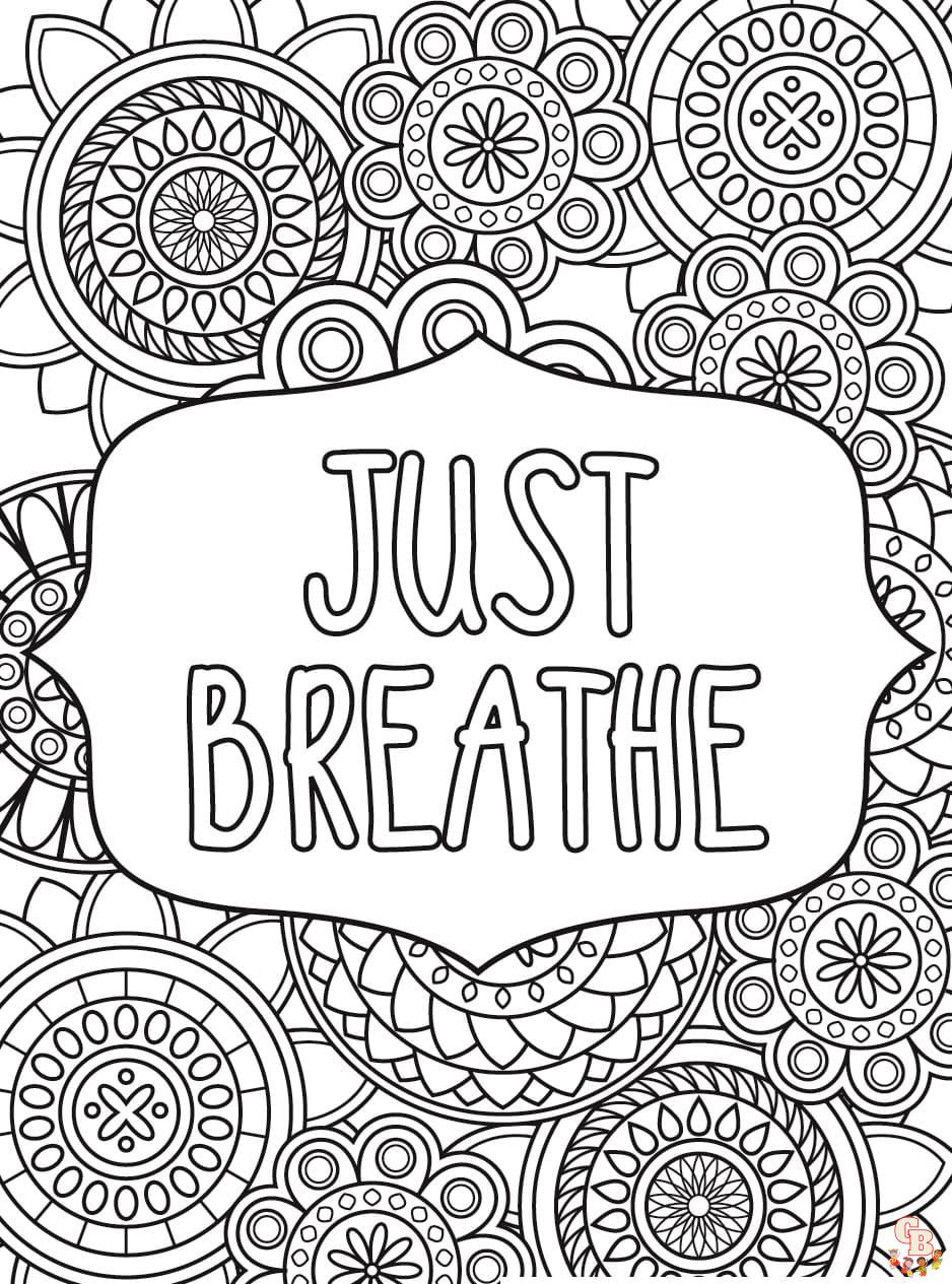 Stress coloring pages free