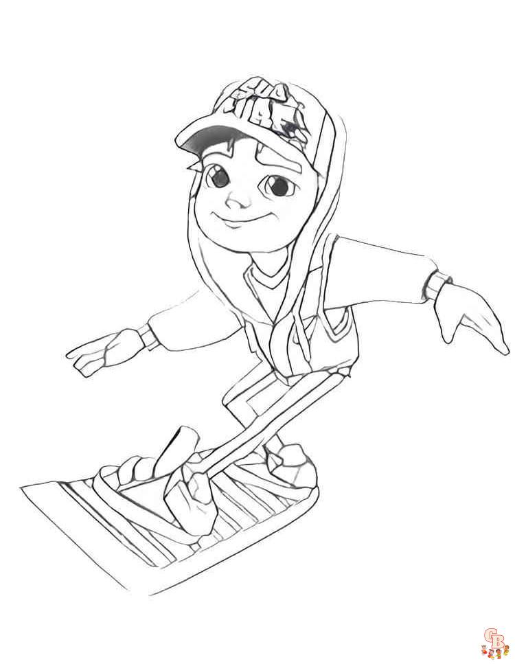 Subway Surfers coloring pages printable free