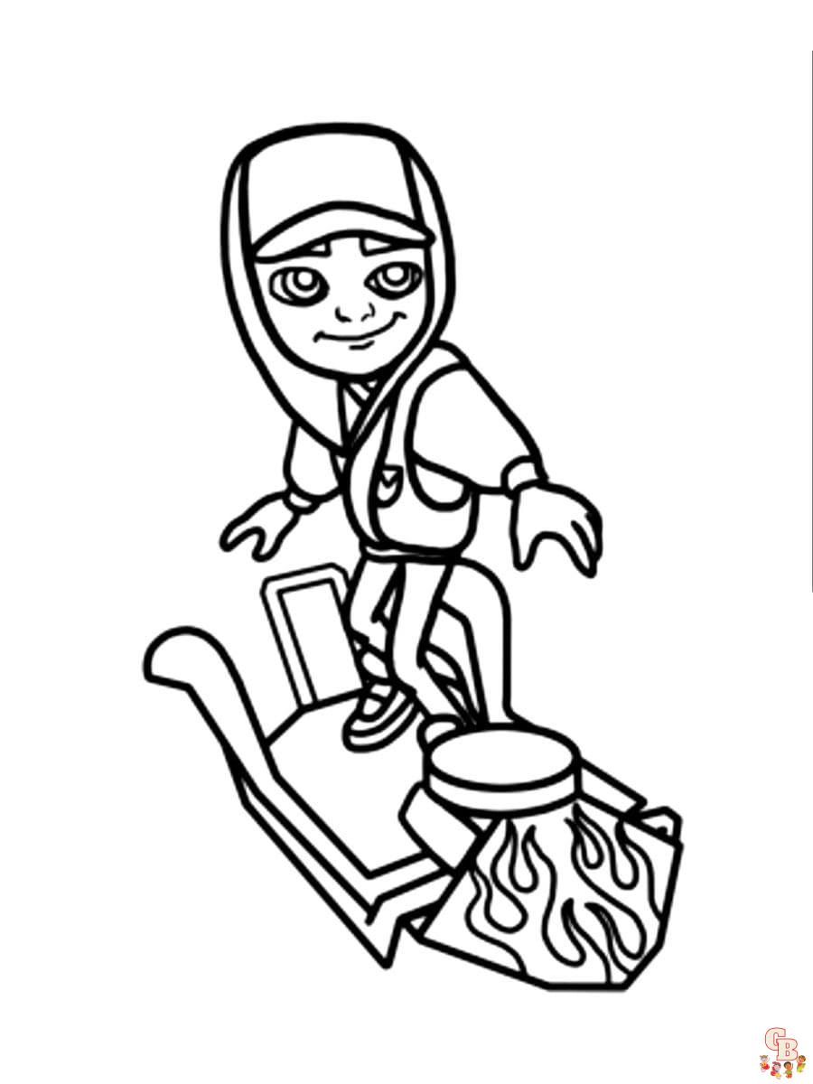 Subway Surfers coloring pages