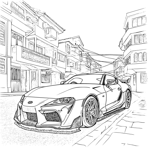 Printable Supra Coloring Pages Free For Kids And Adults