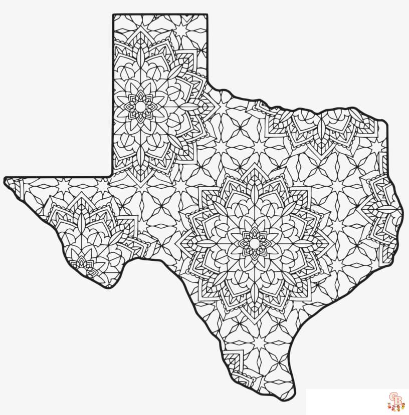 Texas Coloring Sheets