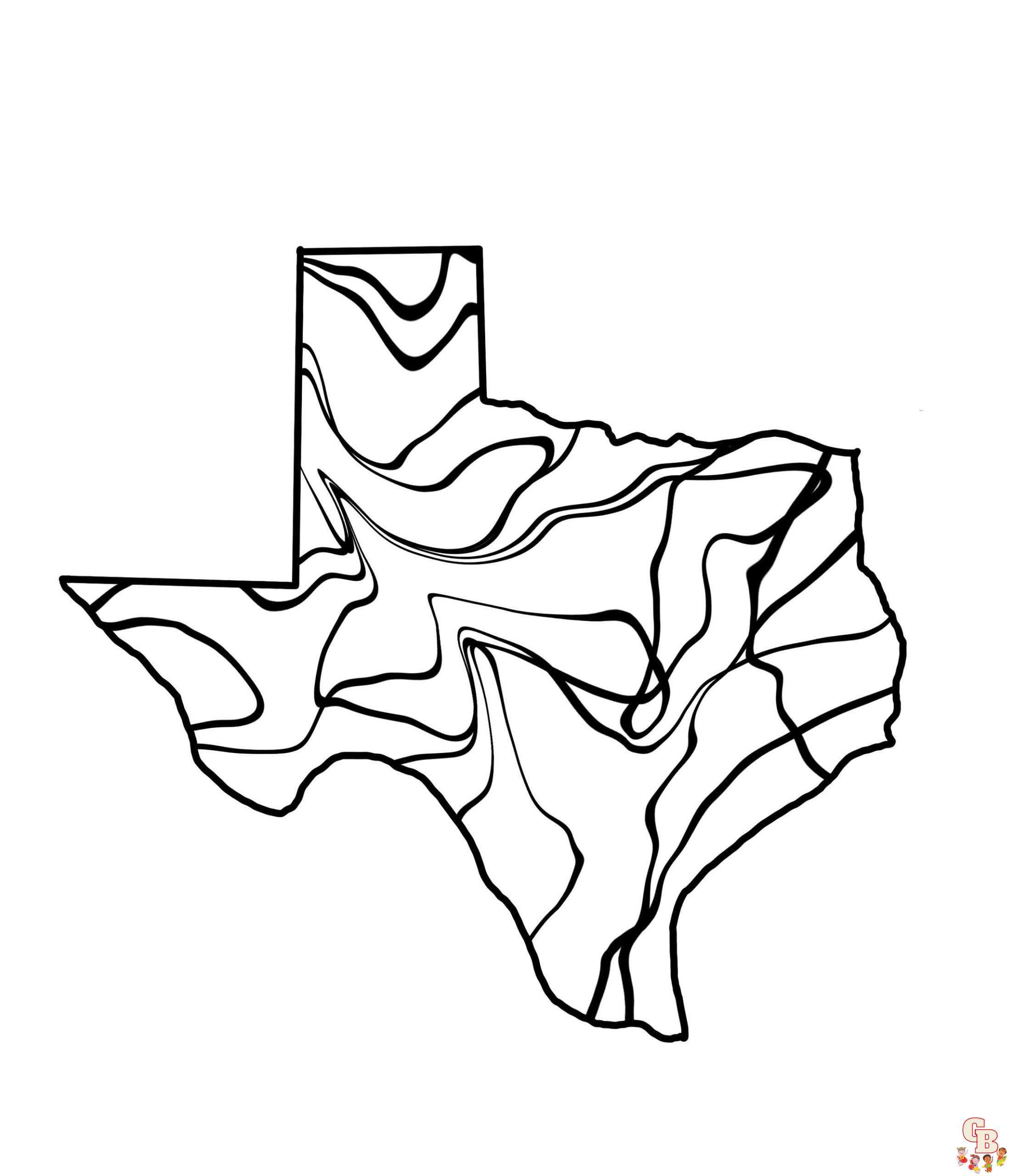 Texas coloring pages free