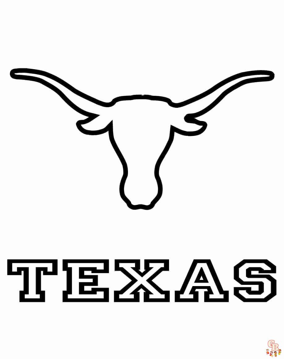 Texas coloring pages printable