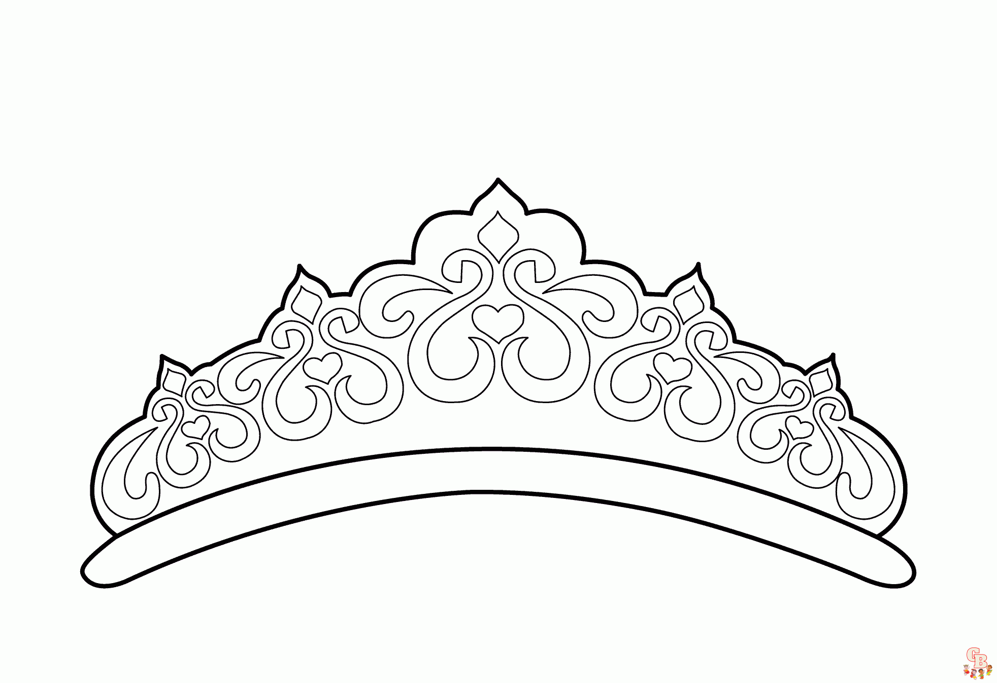 Tiara coloring pages to print