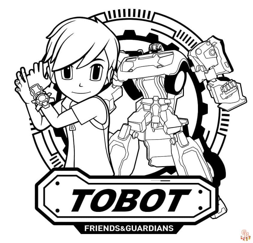Tobot coloring pages