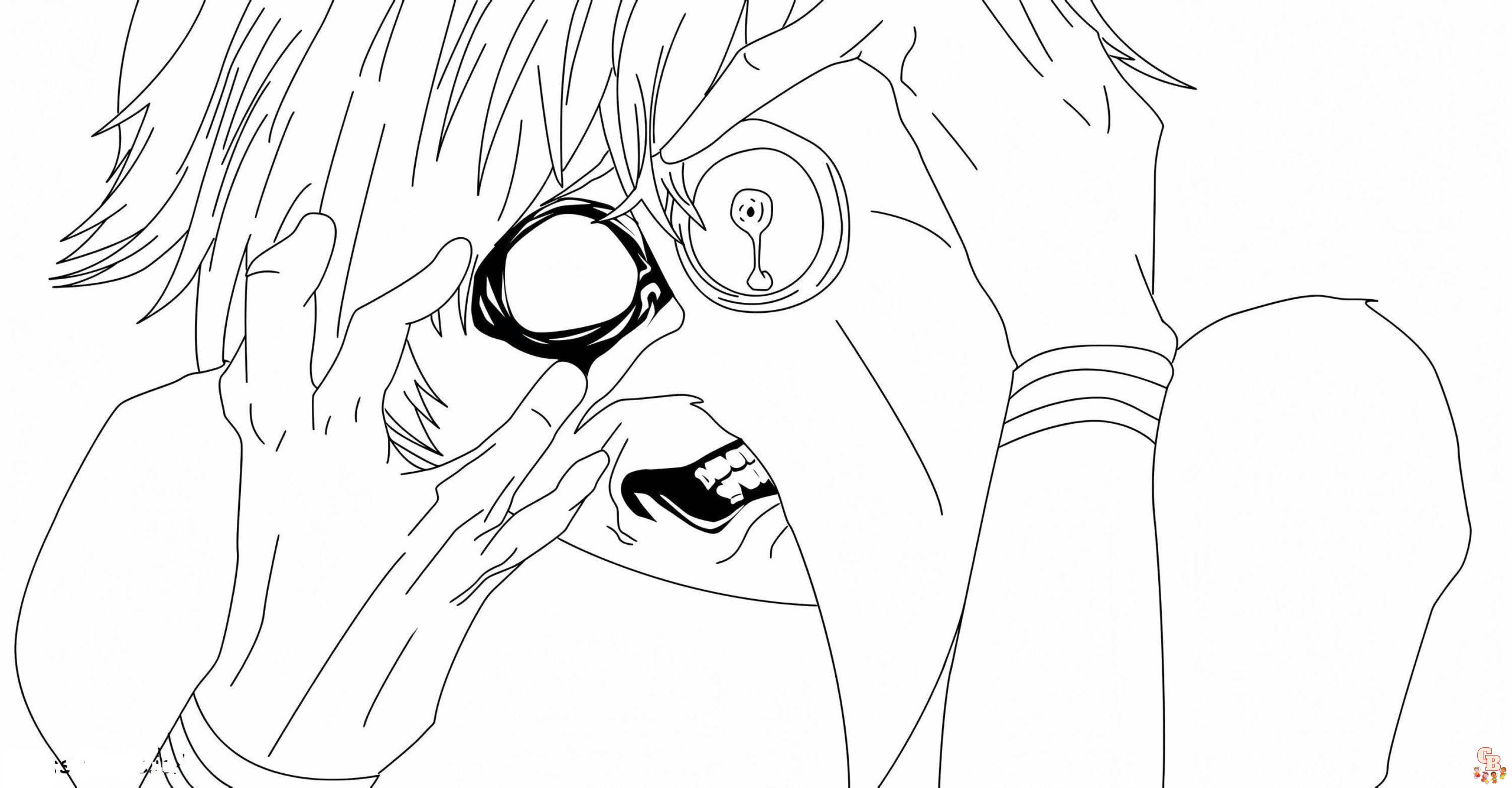 Tokyo Ghoul Coloring Sheets Free