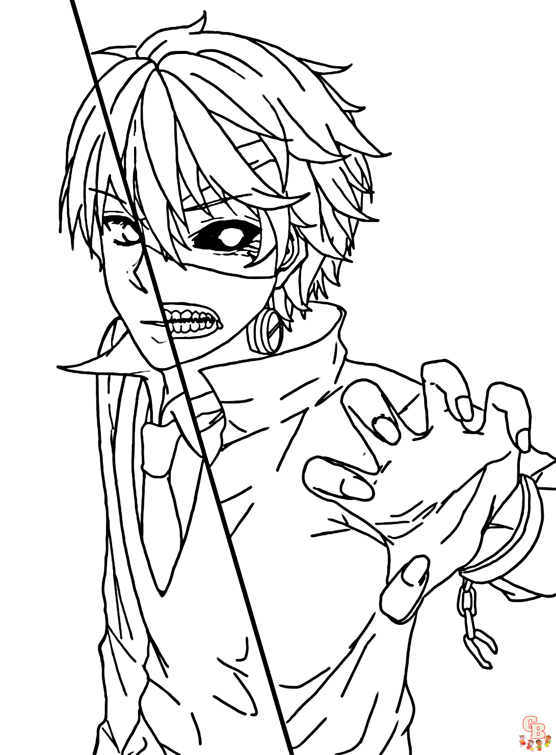 Tokyo Ghoul coloring pages printable free