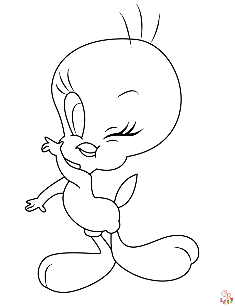 Tweety coloring pages to print