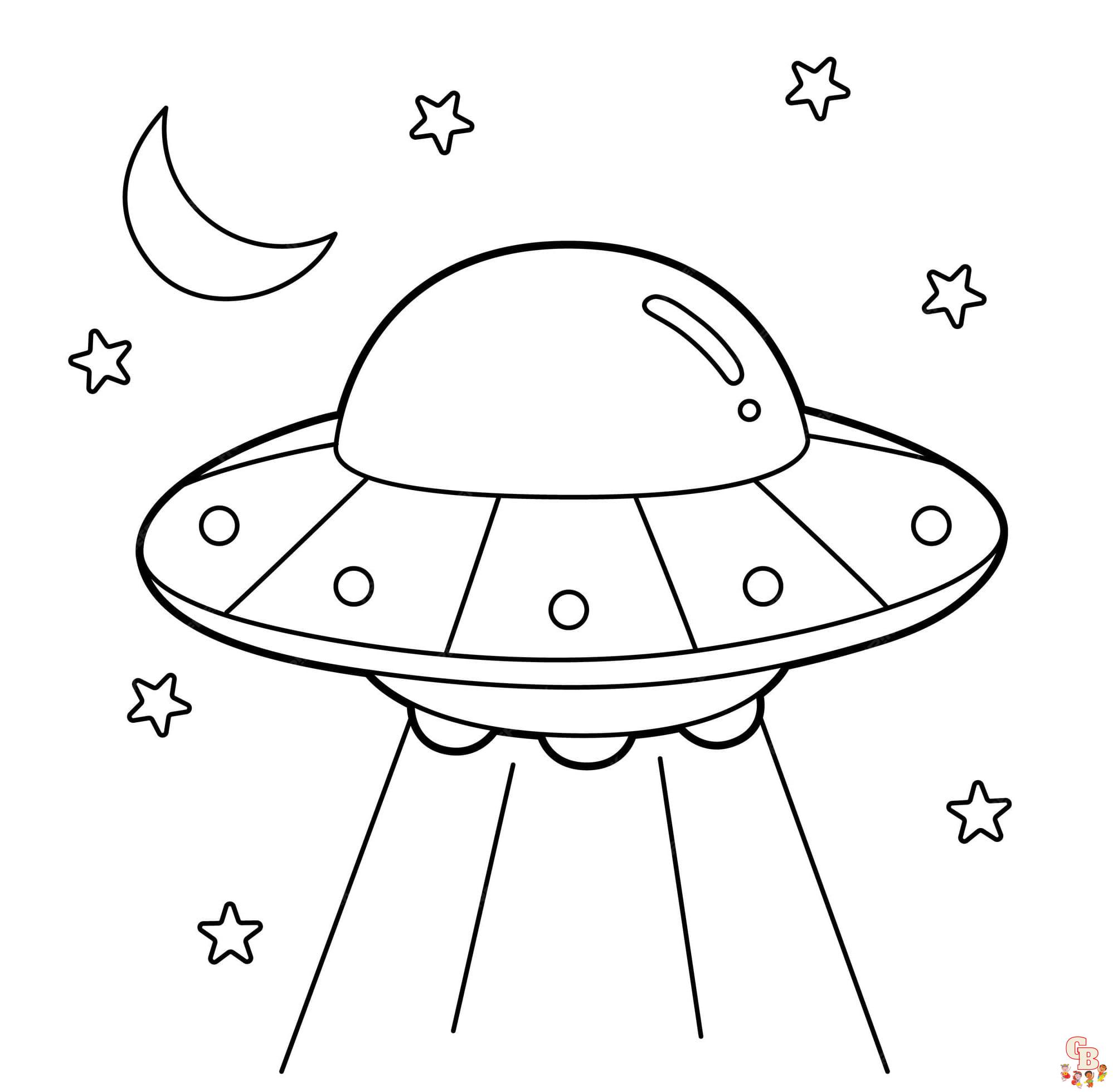 UFO coloring pages free
