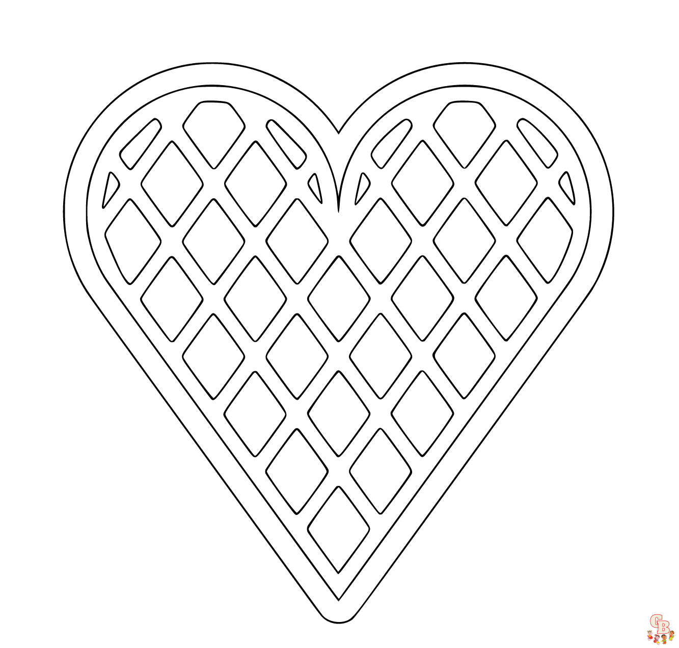 Waffle Coloring Pages