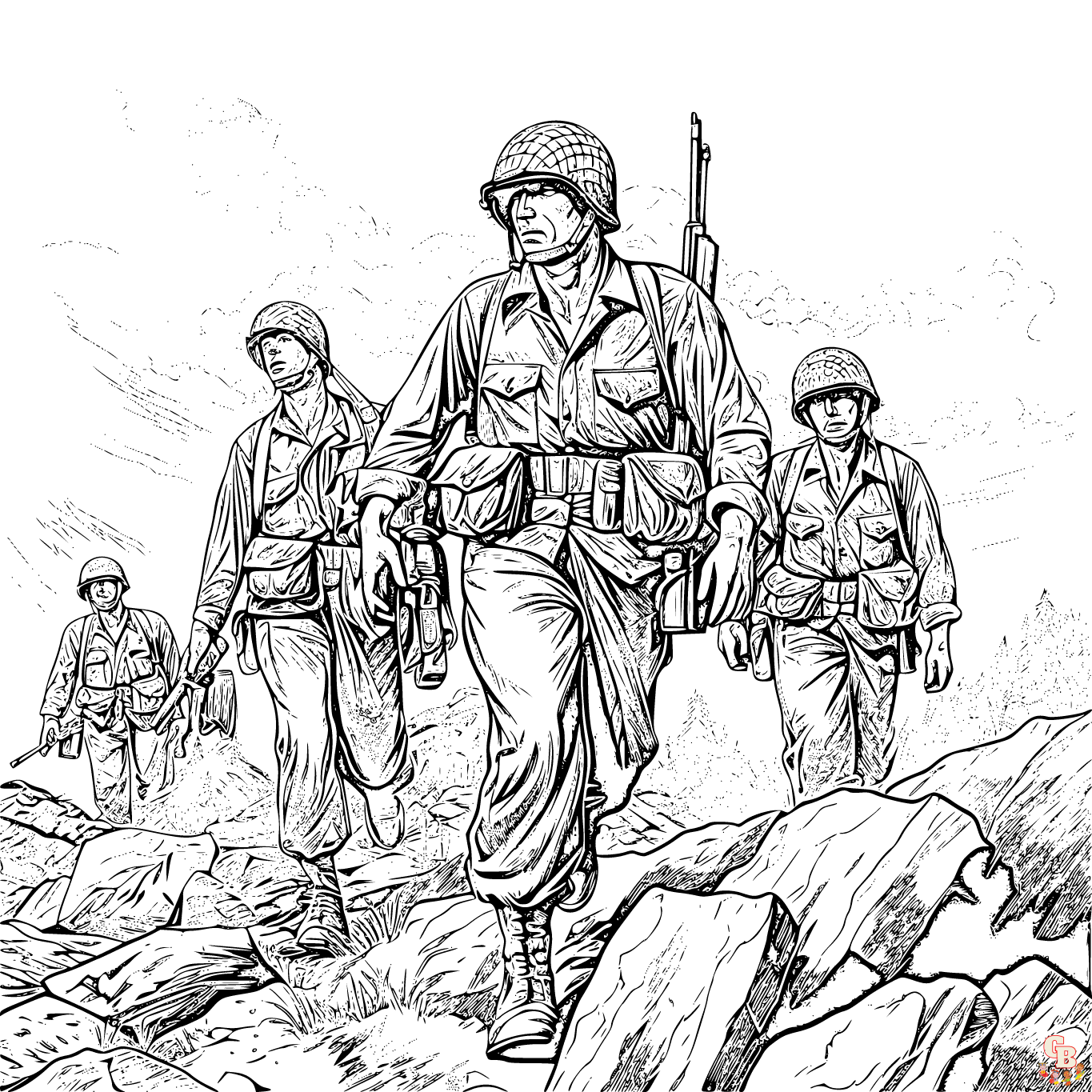 Раскраска Война | Раскраски солдат