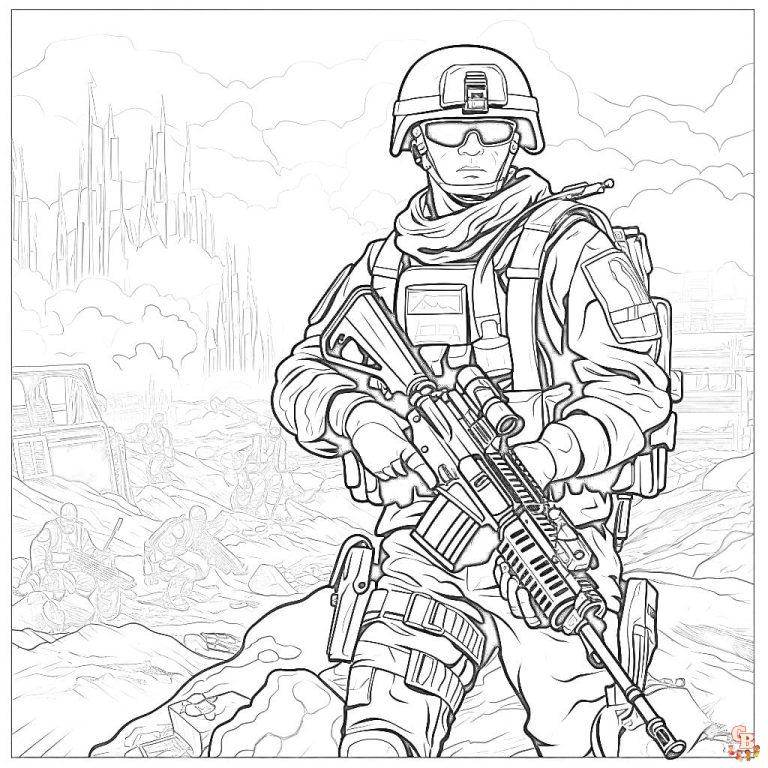 Printable War Coloring Pages Free For Kids And Adults