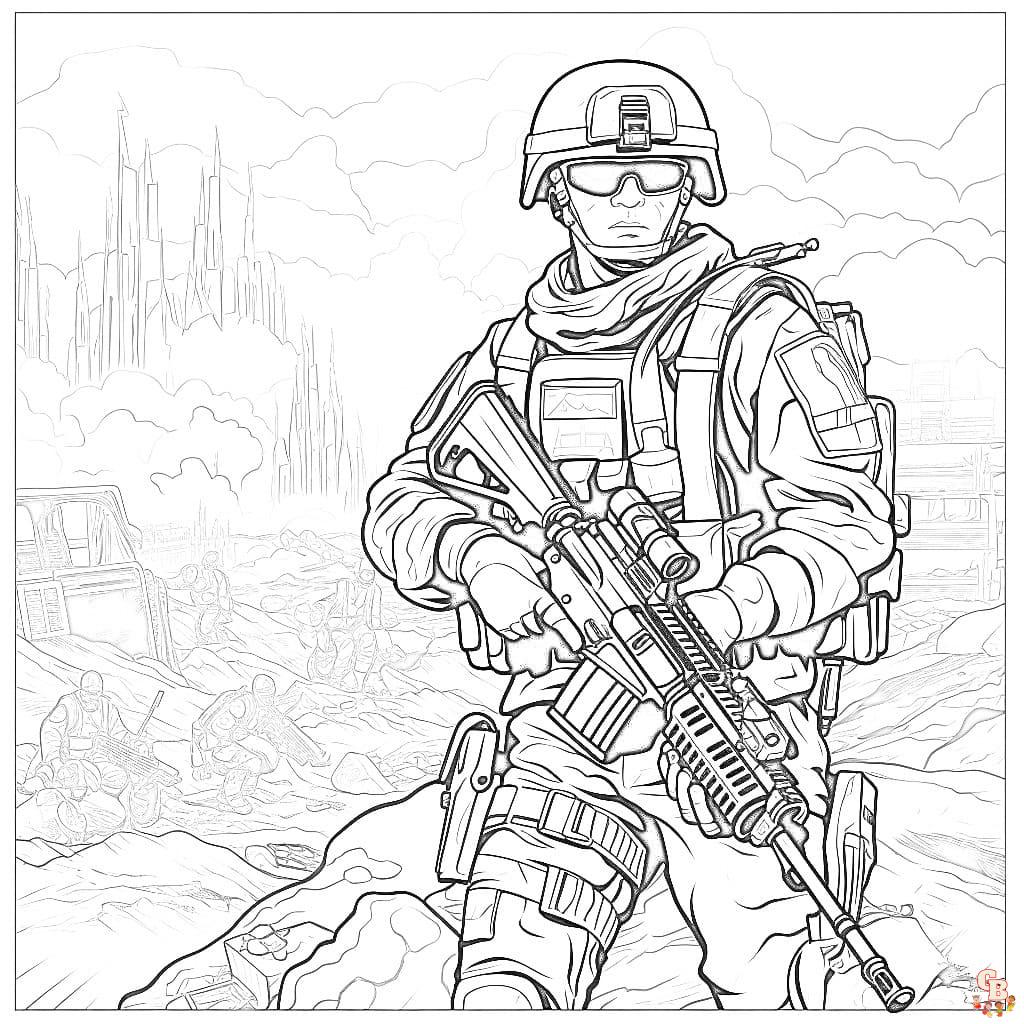 War coloring pages to print
