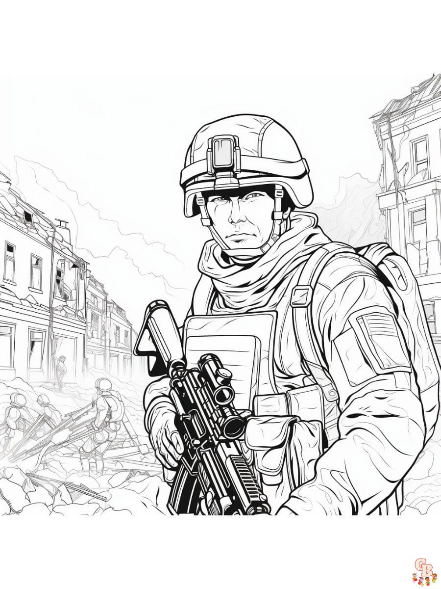 War coloring pages