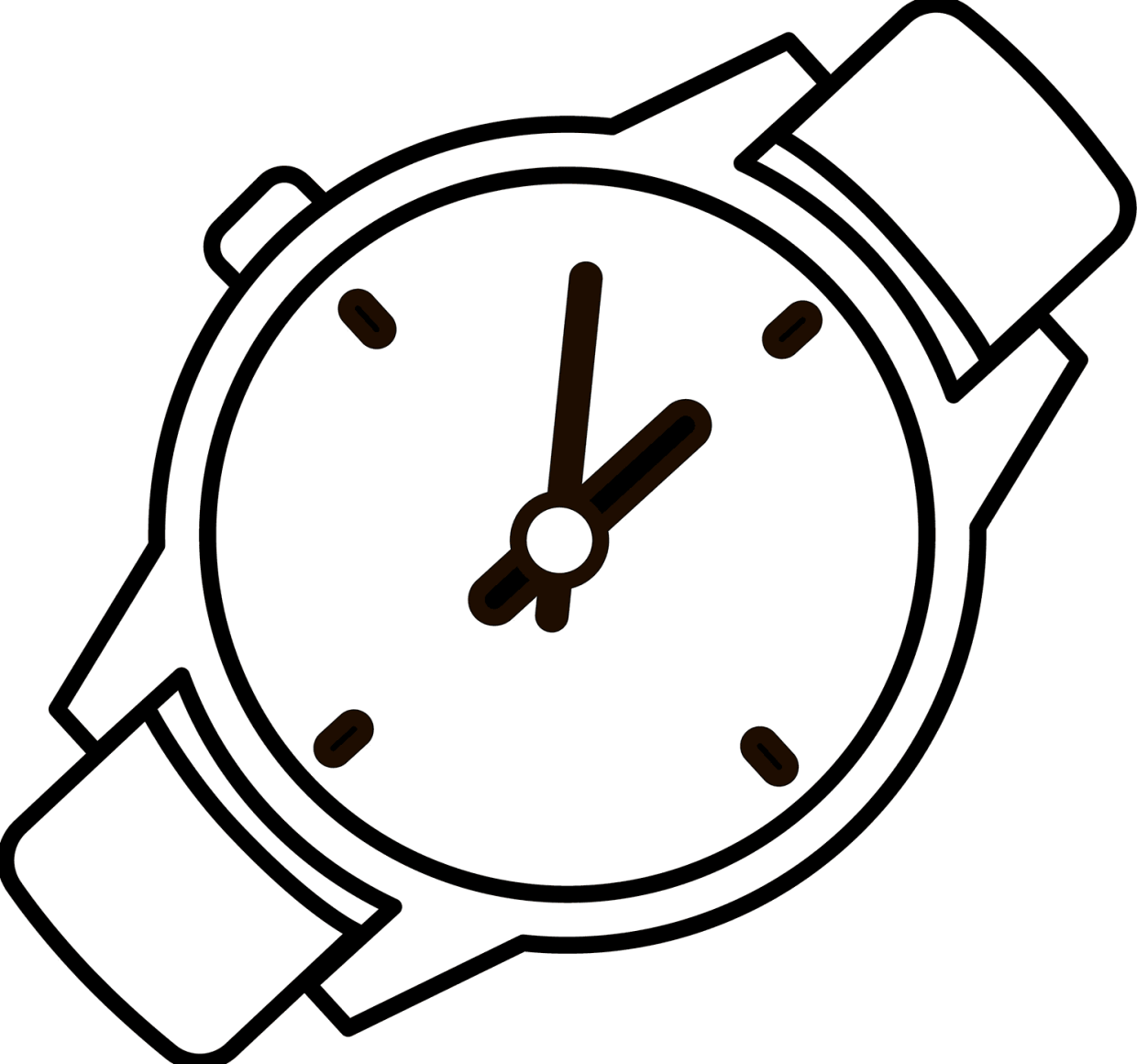 Printable Watch Coloring Pages Free For Kids And Adults