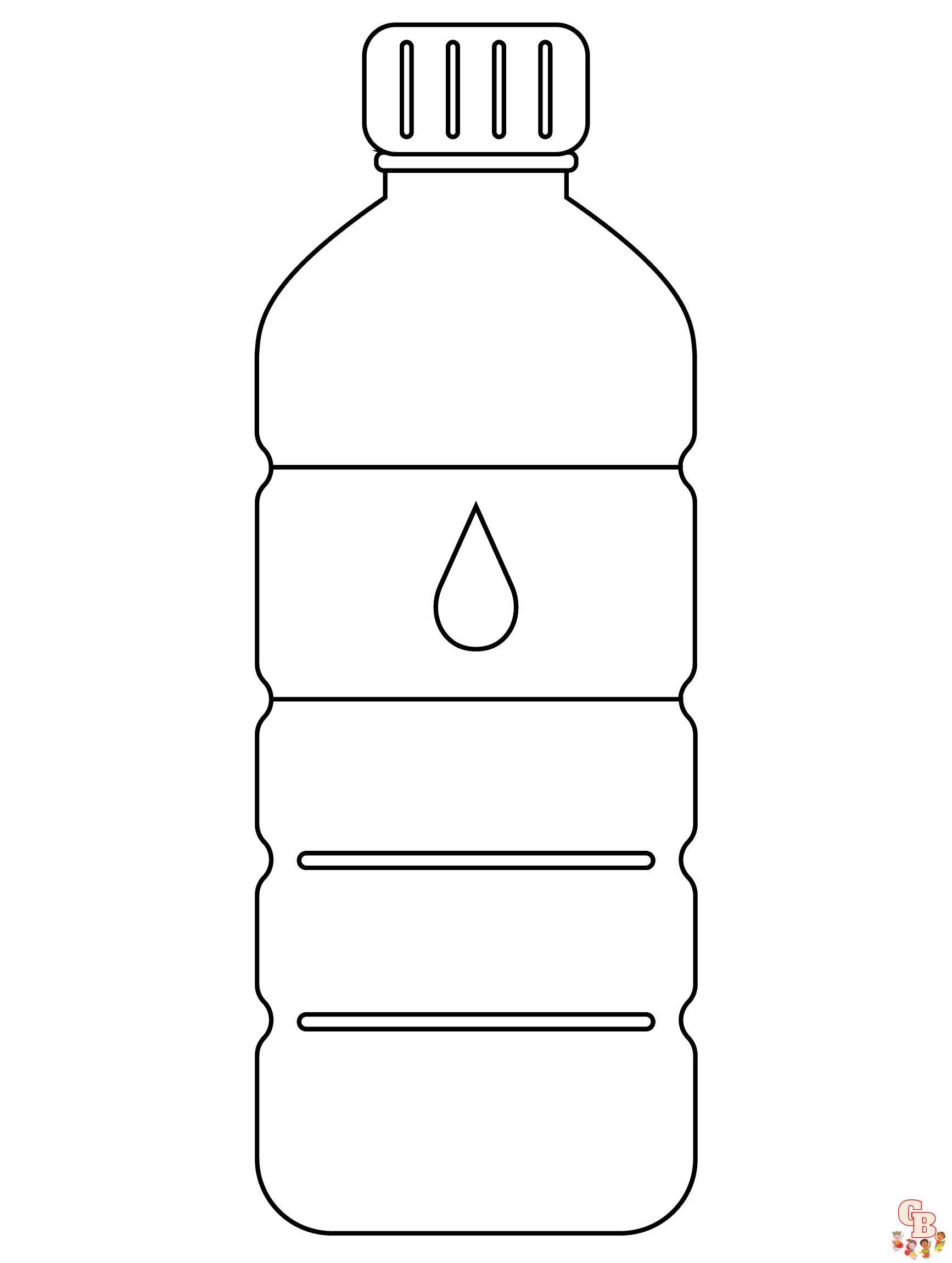 Water bottle coloring pages printable free