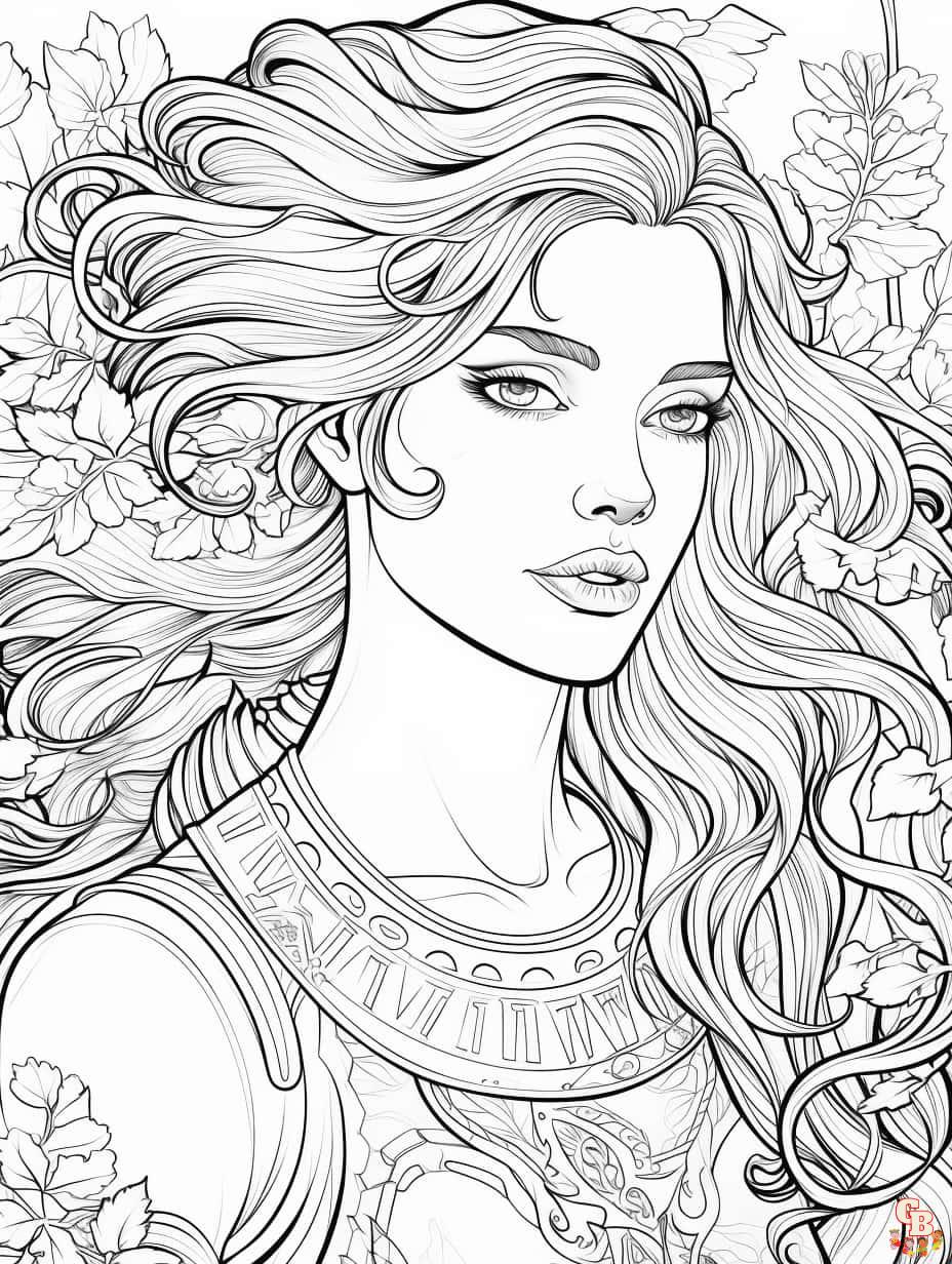 Woman Coloring Page