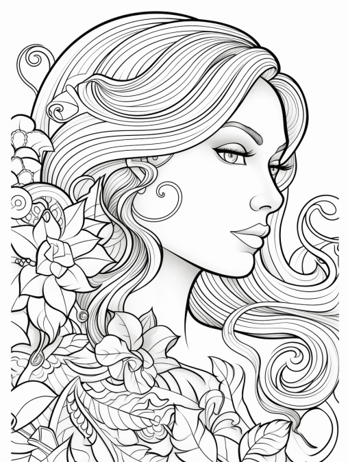 Printable Women Coloring Pages Free For Kids And Adults