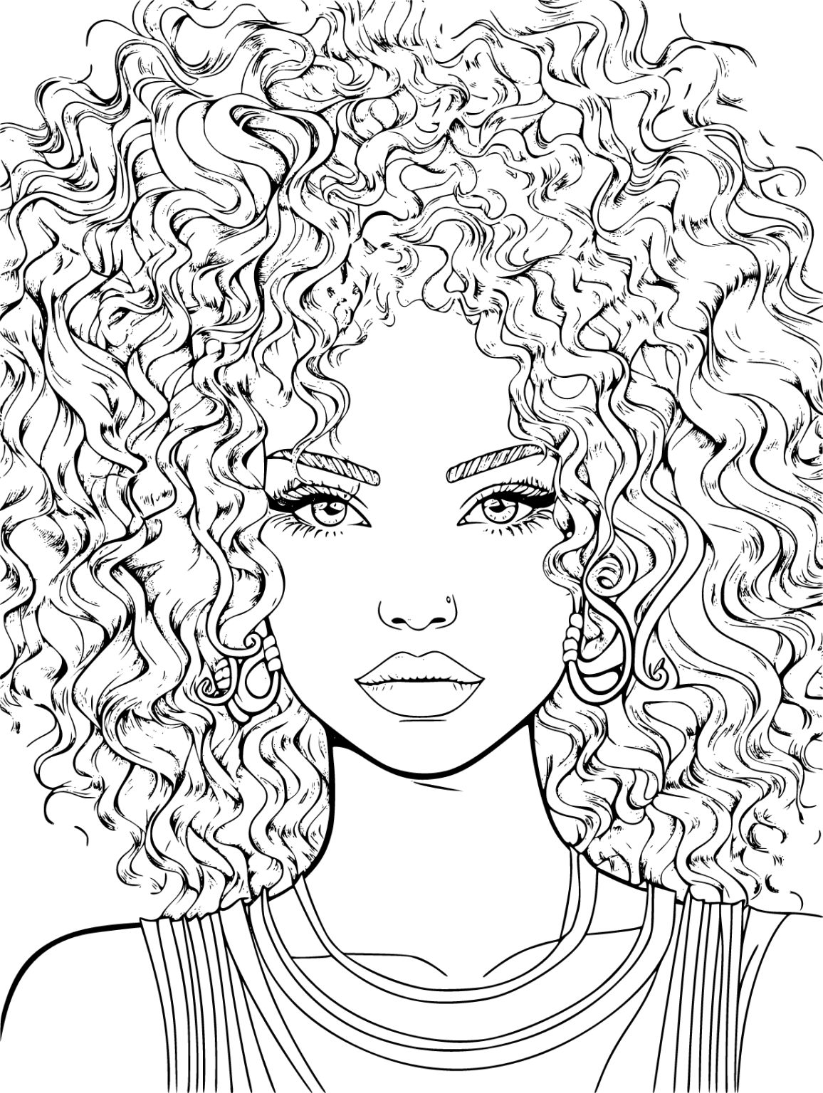 Printable Women Coloring Pages Free For Kids And Adults