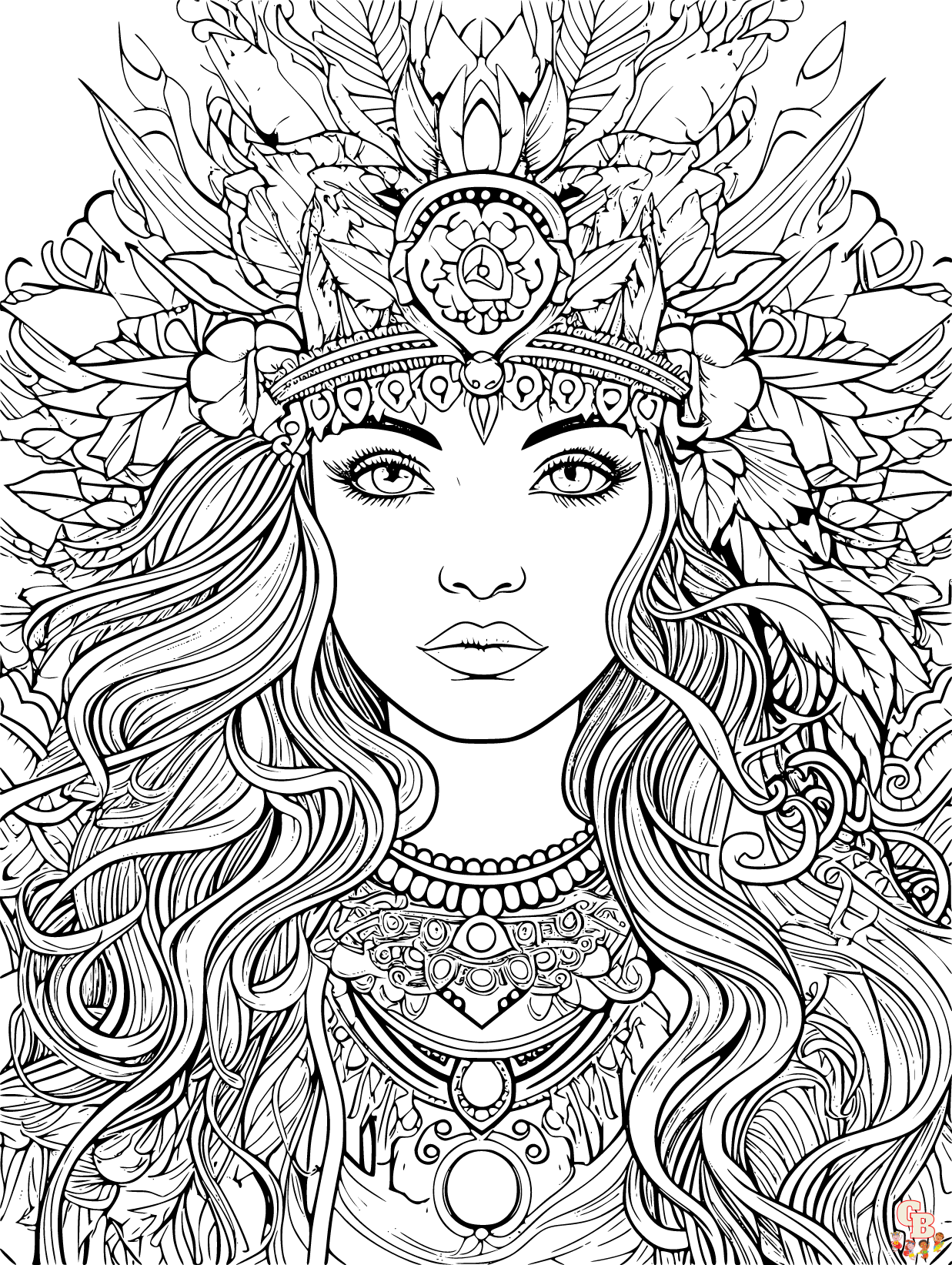 Printable Women Coloring Pages Free For Kids And Adults