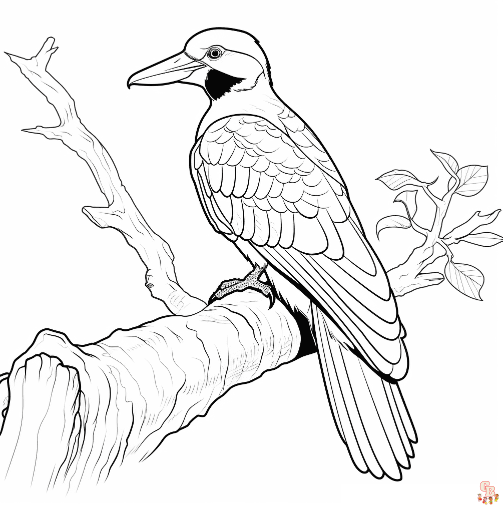 Woodpecker Coloring Sheets