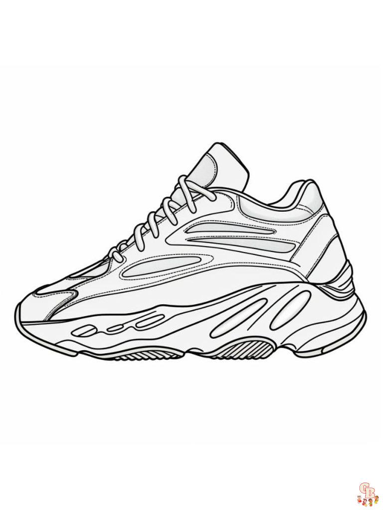 Printable Yeezy Coloring Pages Free For Kids And Adults