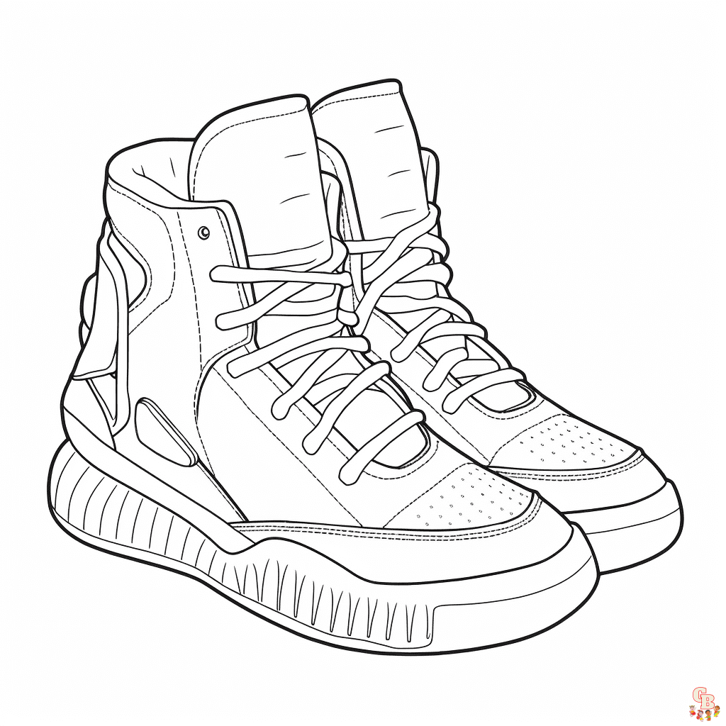 Yeezy coloring pages free