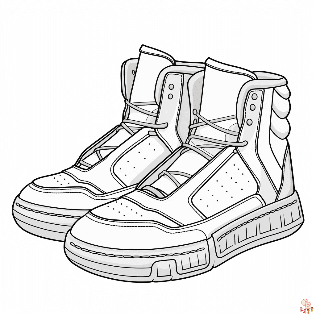 Yeezy coloring pages printable free