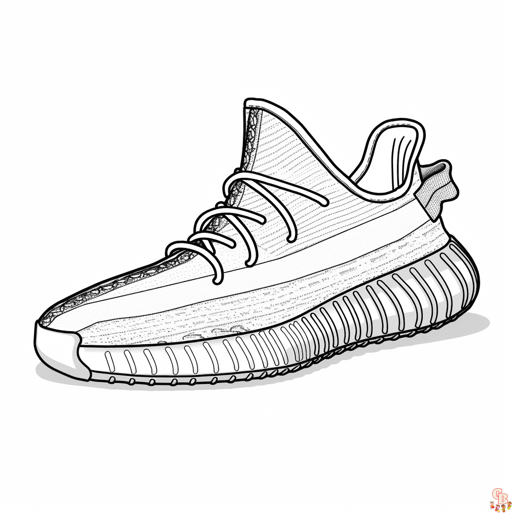 Yeezy coloring pages to print