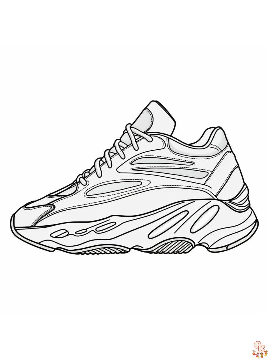 Yeezy coloring pages
