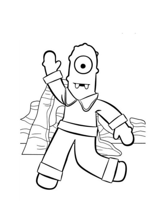 Yo Gabba Gabba Muno Coloring Page Free Printable Coloring Pages