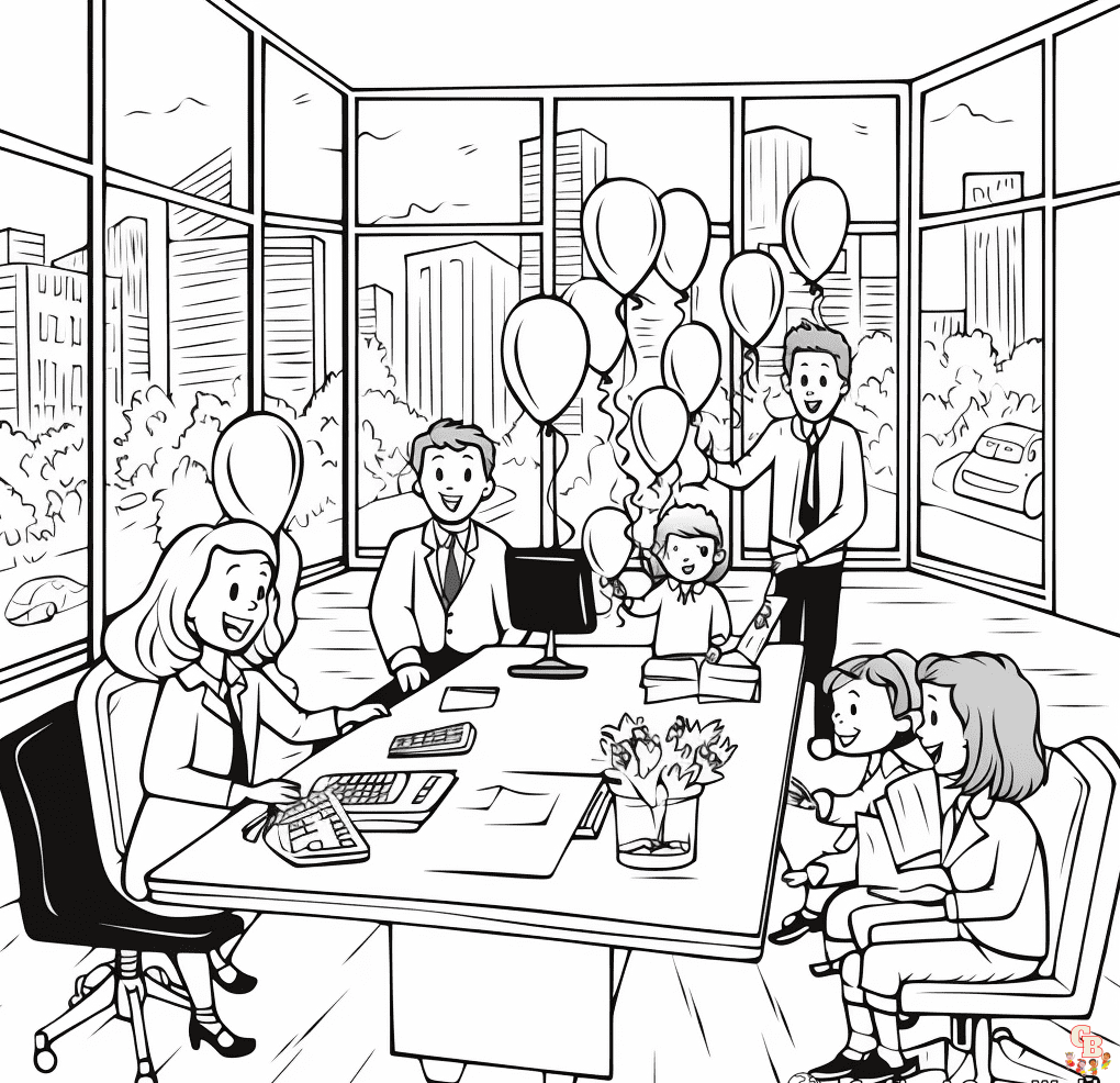 administrative professionals day Coloring Sheets